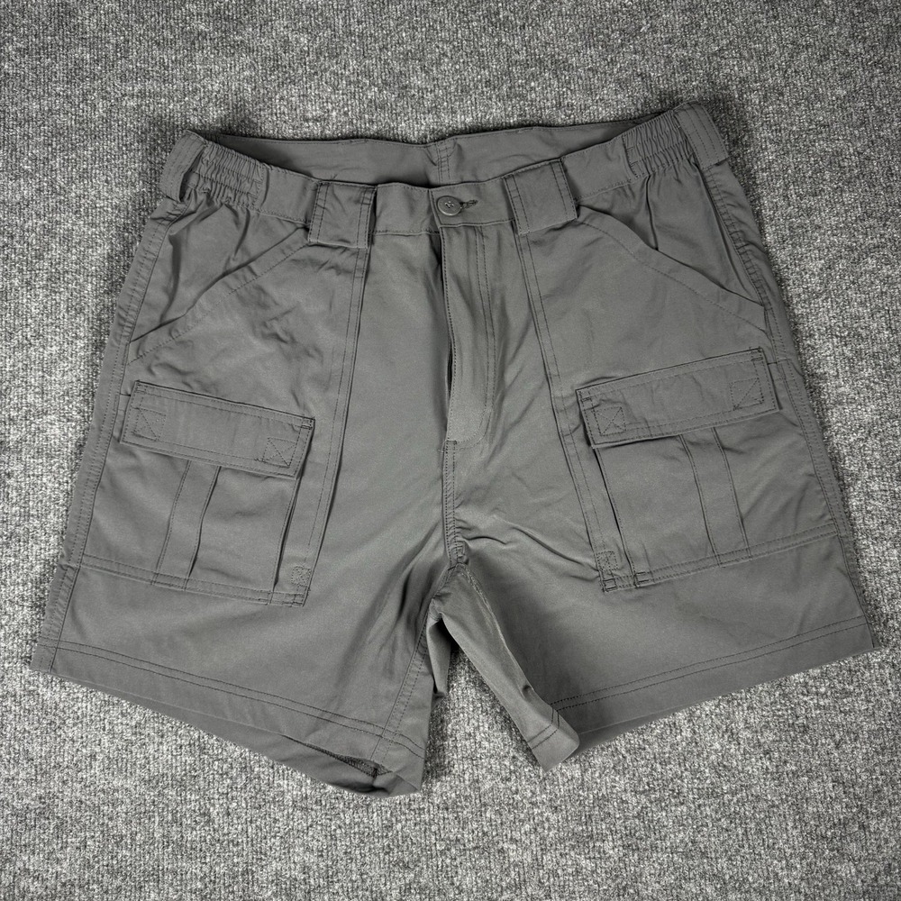 Vintage Weekender Shorts Mens 36 Grey Cotton 90s Dad Shorts Cargo Y2K